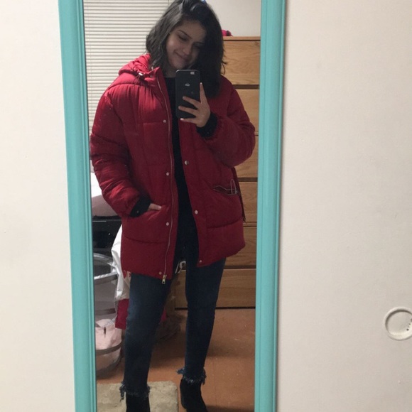 ZARA PUFFER COAT - Picture 2 of 4